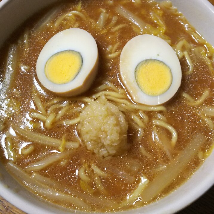 白菜と味玉の生姜ラーメン